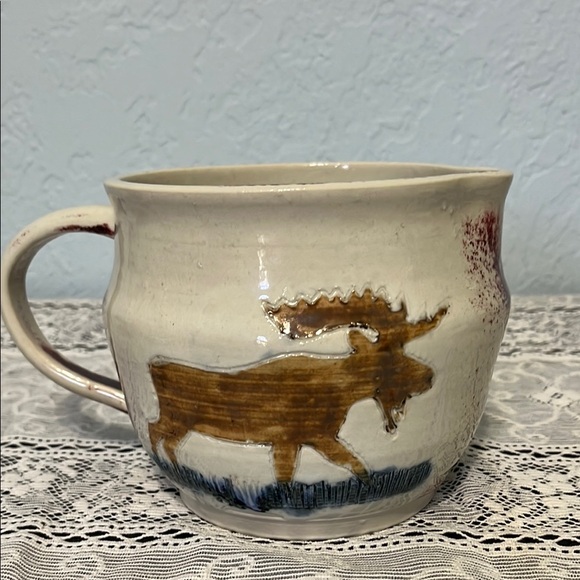 Handcrafted Ceramic Moose Picher - Picture 1 of 10